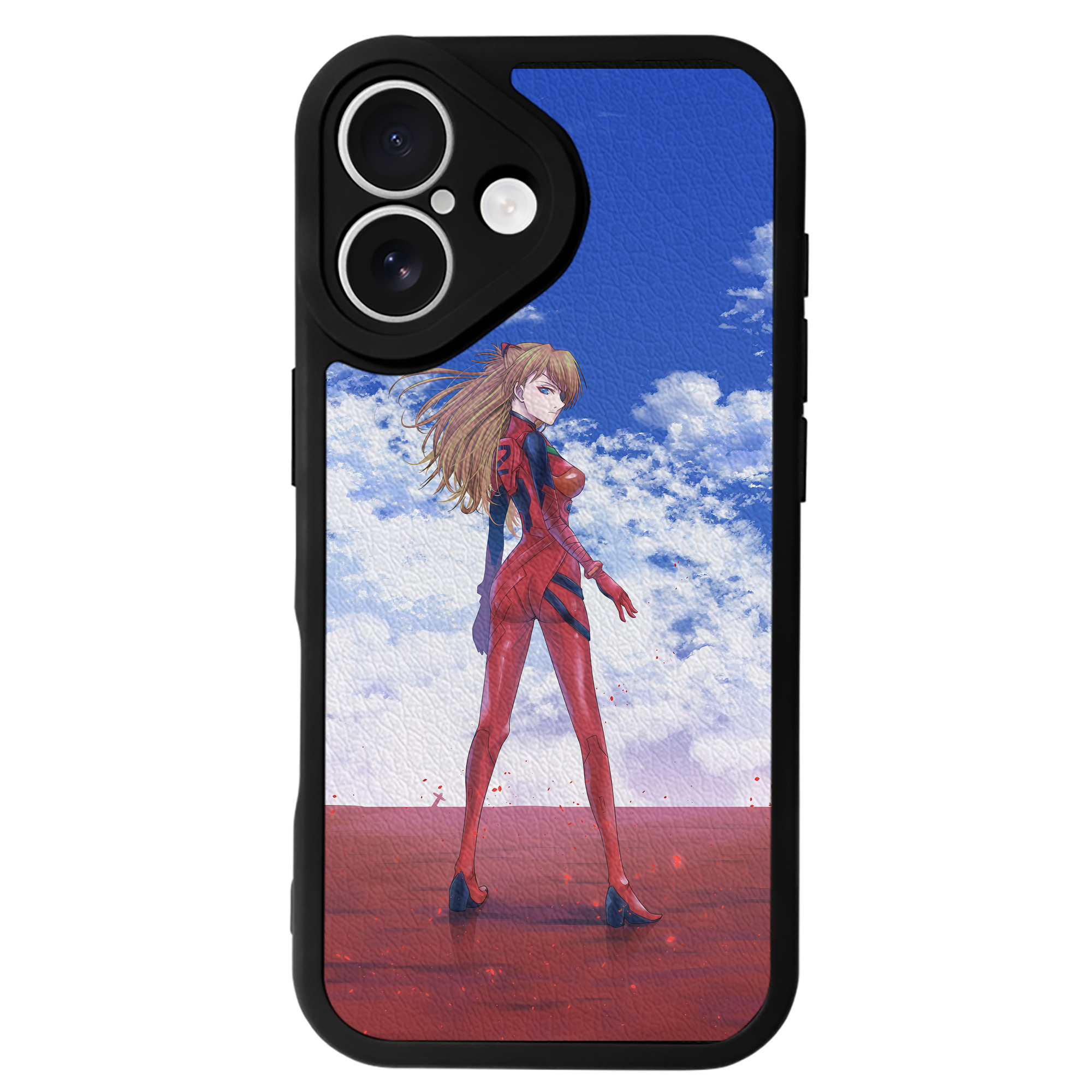 （画像用） EVA 新世紀エヴァンゲリオン 【iPhone 16シリーズ対応】シリコンスマホケース（レザー調） 材質：シリコン